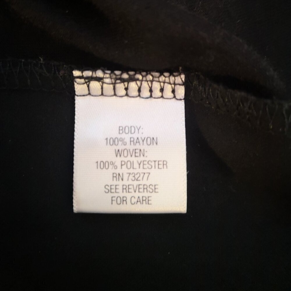 Apt. 9 Ladies Black with Sequins on Front Size Medium Top - Picture 5 of 9